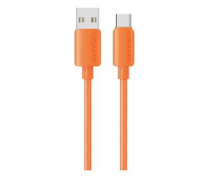 Kabel USAMS Kabel 3A Silicone Fast Charging USB-C pomarańczowy